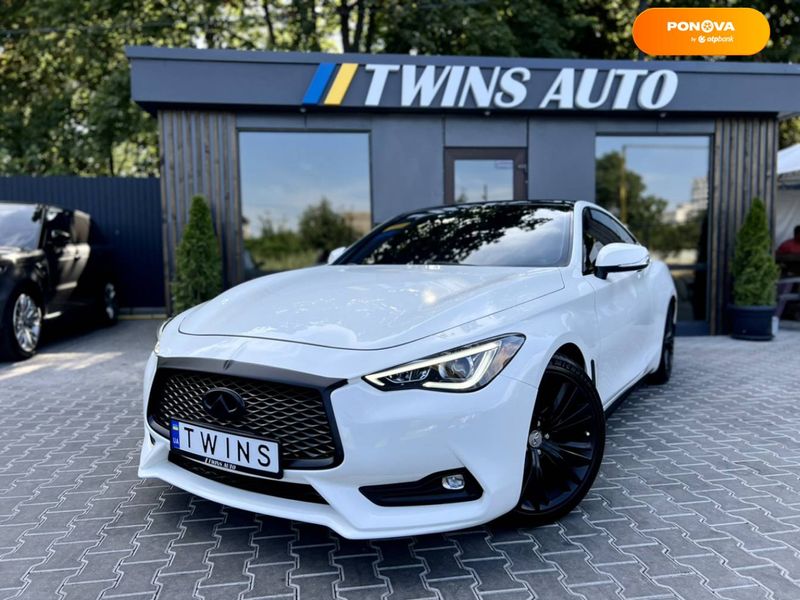 Infiniti Q60, 2018, Бензин, 3 л., 140 тис. км, Купе, Білий, Одеса 110087 фото