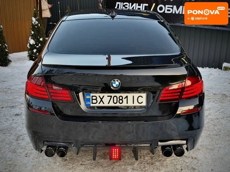 BMW 5 Series, 2014 г., Бензин, 230 тыс. км, Седан, Чорный, Винница AT-10407900 фото