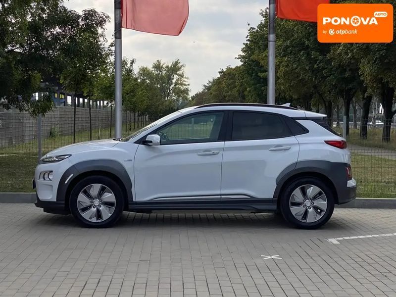 Hyundai Kona Electric, 2019 р., Електро, 56 тис. км, Позашляховик / Кросовер, Білий, Дніпро (Дніпропетровськ) AT-10401628 фото