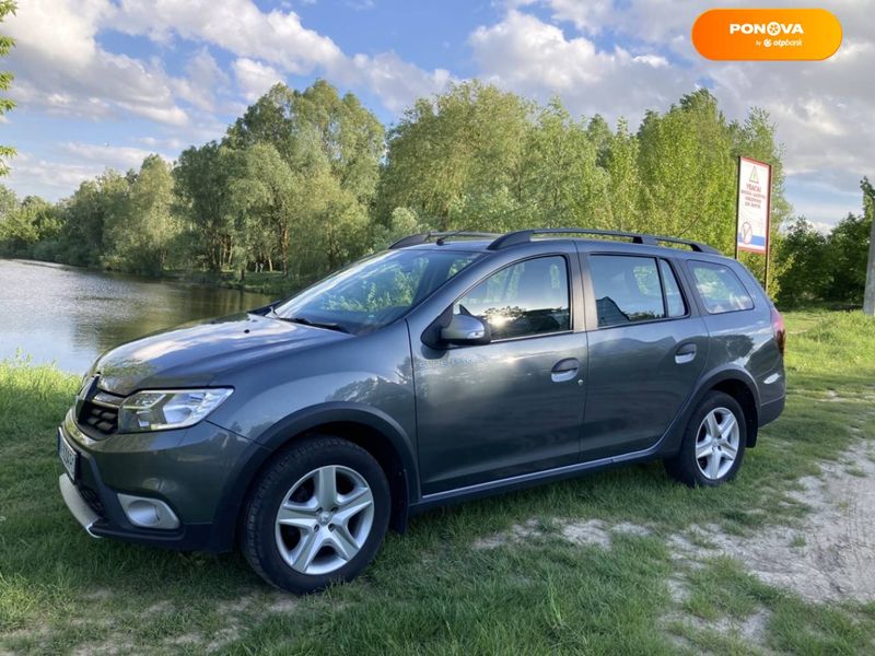 Renault Logan MCV, 2017, Газ пропан-бутан / Бензин, 0.9 л., 120 тис. км, Універсал, Сірий, Київ Cars-Pr-66374 фото