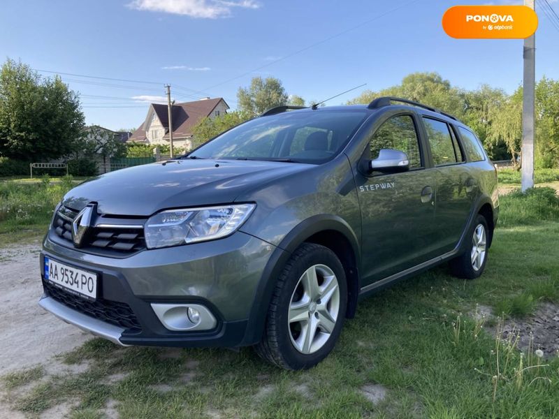 Renault Logan MCV, 2017, Газ пропан-бутан / Бензин, 0.9 л., 120 тис. км, Універсал, Сірий, Київ Cars-Pr-66374 фото