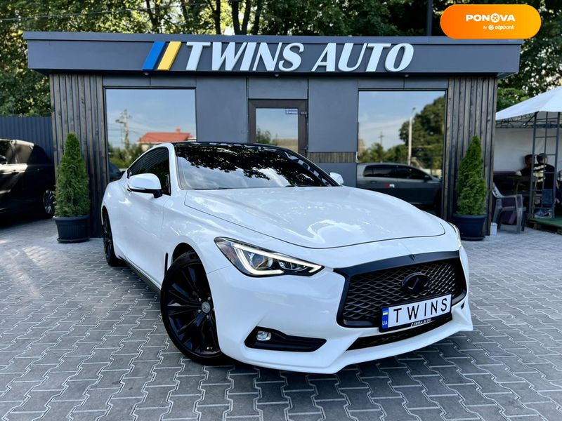 Infiniti Q60, 2018, Бензин, 3 л., 140 тис. км, Купе, Білий, Одеса 110087 фото