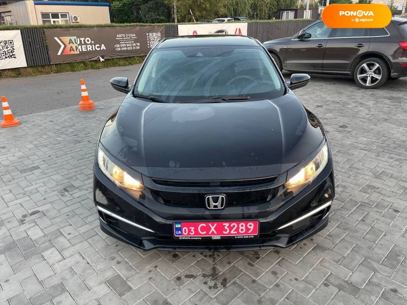 Honda Civic, 2019, Бензин, 2 л., 90 тис. км, Седан, Чорний, Луцьк 9575 фото