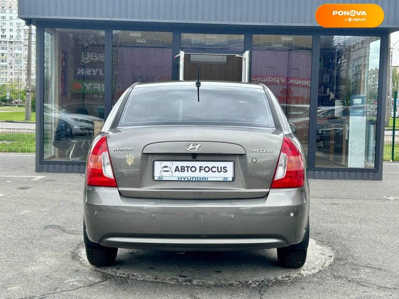 Hyundai Accent, 2008, Бензин, 1.4 л., 83 тис. км, Седан, Сірий, Київ 41544 фото