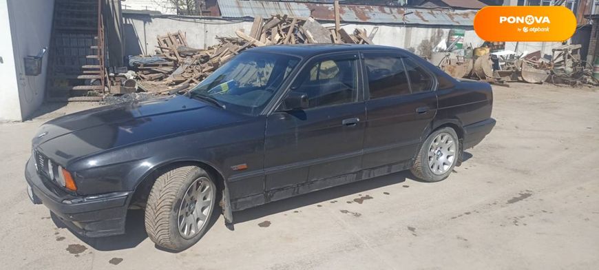 BMW 5 Series, 1989, Газ пропан-бутан / Бензин, 2 л., 380 тис. км, Седан, Чорний, Київ Cars-Pr-68824 фото