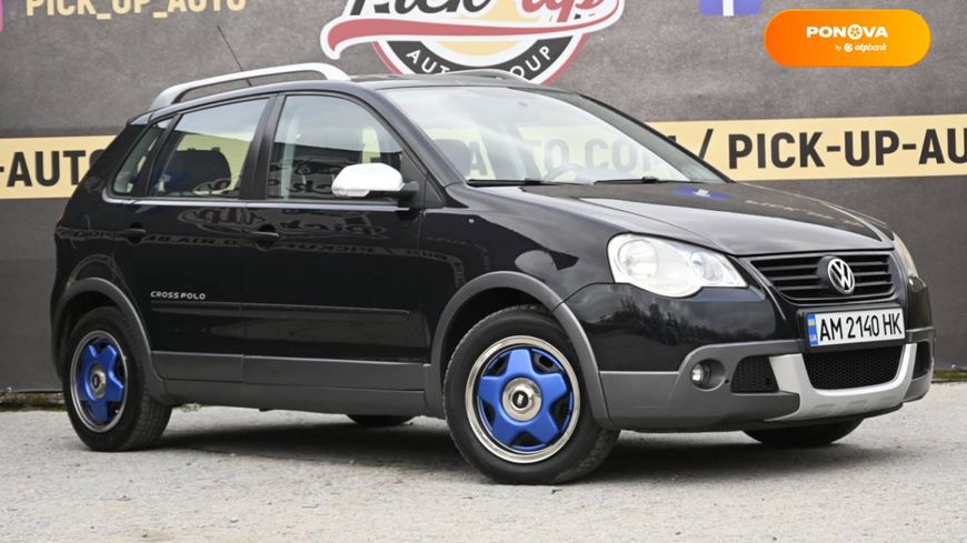 Volkswagen Cross Polo, 2007, Бензин, 1.4 л., 179 тис. км, Хетчбек, Чорний, Бердичів 5696 фото