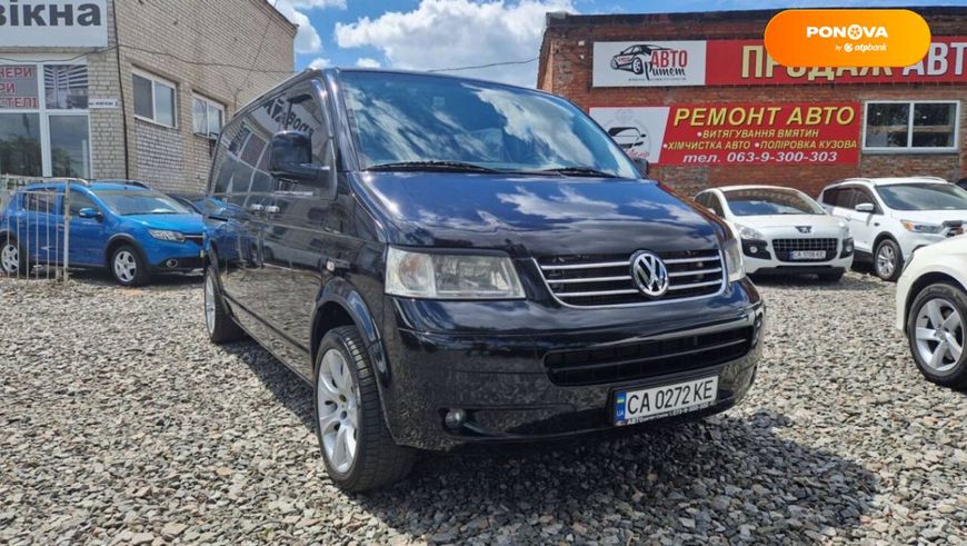 Volkswagen Transporter, 2006, Дизель, 2.5 л., 313 тис. км, Мінівен, Чорний, Сміла 102466 фото