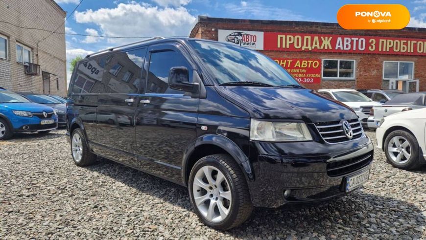 Volkswagen Transporter, 2006, Дизель, 2.5 л., 313 тис. км, Мінівен, Чорний, Сміла 102466 фото