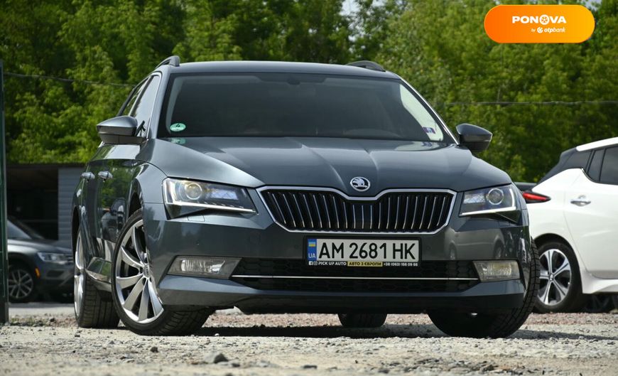 Skoda Superb, 2016, Дизель, 1.97 л., 226 тис. км, Універсал, Сірий, Бердичів 110303 фото