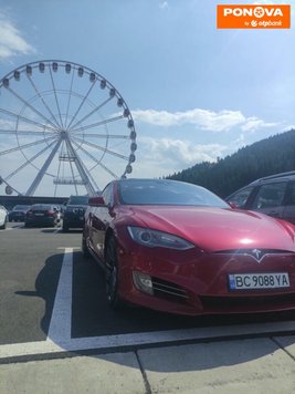 Tesla Model S, 2016, Електро, 126 тис. км, Ліфтбек, Червоний, Львів Cars-Pr-276857 фото