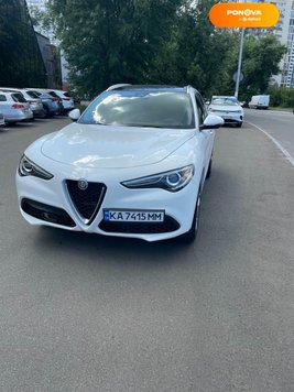 Alfa Romeo Stelvio, 2021, Бензин, 2 л., 72 тис. км, Позашляховик / Кросовер, Білий, Київ Cars-Pr-237320 фото