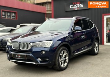 BMW X3, 2017, Бензин, 2 л., 55 тис. км, Позашляховик / Кросовер, Синій, Київ 278559 фото