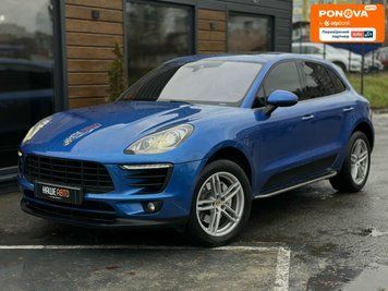 Porsche Macan, 2017, Бензин, 2 л., 161 тис. км, Позашляховик / Кросовер, Синій, Шептицький 351063 фото