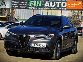 Alfa Romeo Stelvio, 2021 р., Бензин, 70 тис. км, Позашляховик / Кросовер, Сірий, Черкаси AT-10418387 фото