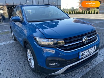 Volkswagen T-Cross, 2019, Бензин, 1 л., 45 тис. км, Позашляховик / Кросовер, Синій, Хуст Cars-Pr-186979 фото