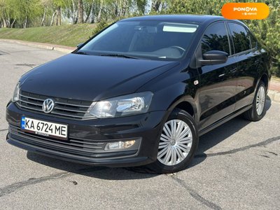 Volkswagen Polo, 2018, Бензин, 1.4 л., 94 тис. км, Седан, Чорний, Київ 35579 фото
