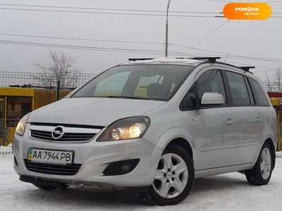 Opel Zafira, 2012, Газ пропан-бутан / Бензин, 1.8 л., 232 тис. км, Мінівен, Сірий, Київ 26333 фото
