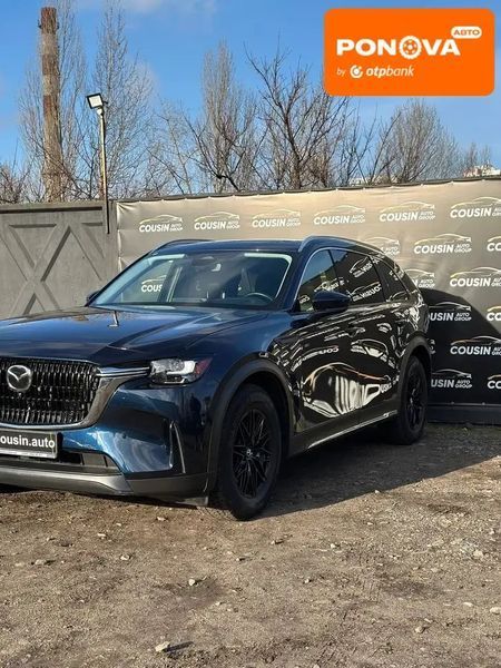 Mazda CX-90, 2024 р., Гібрид (HEV), 12 тис. км, Позашляховик / Кросовер, Синій, Київ AT-10408757 фото