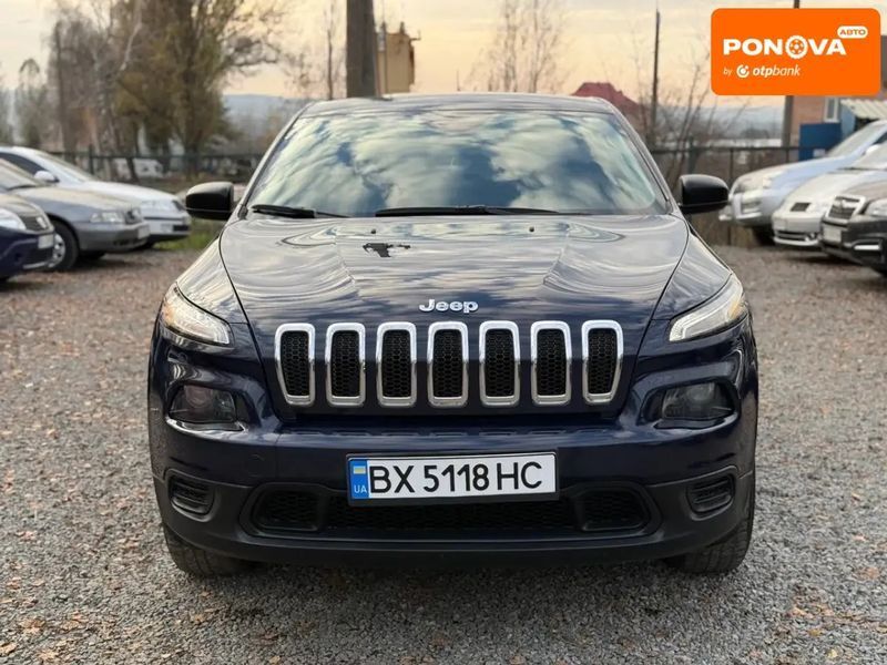 Jeep Cherokee, 2014 р., Бензин, 135 тис. км, Позашляховик / Кросовер, Синій, Хмельницький AT-10410773 фото