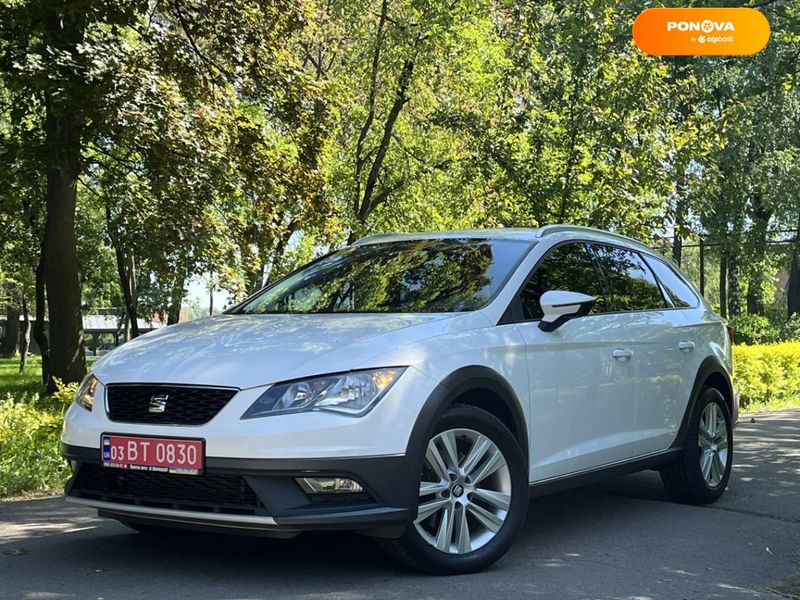 SEAT Leon, 2015, Дизель, 2 л., 215 тыс. км, Универсал, Белый, Киев Cars-Pr-60848 фото