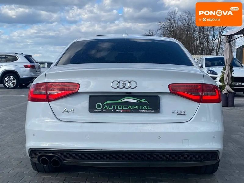 Audi A4, 2015 р., Бензин, 203 тис. км, Седан, Білий, Київ AT-10419079 фото