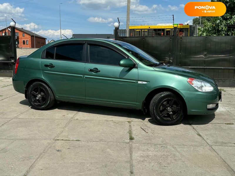 Hyundai Accent, 2006, Бензин, 1.4 л., 280 тис. км, Седан, Зелений, Київ 107016 фото