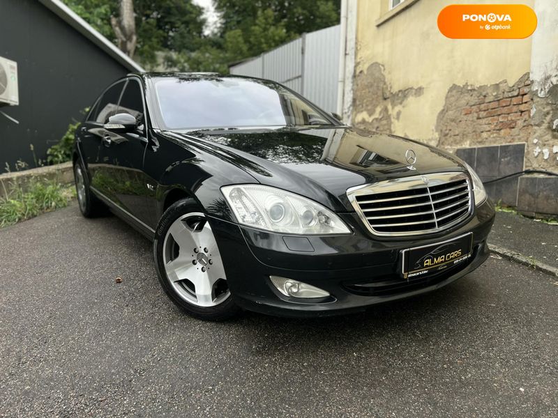 Mercedes-Benz S-Class, 2006, Бензин, 5.5 л., 182 тис. км, Седан, Чорний, Київ 111283 фото