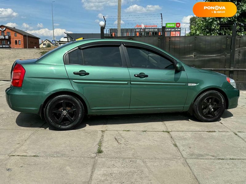 Hyundai Accent, 2006, Бензин, 1.4 л., 280 тис. км, Седан, Зелений, Київ 107016 фото