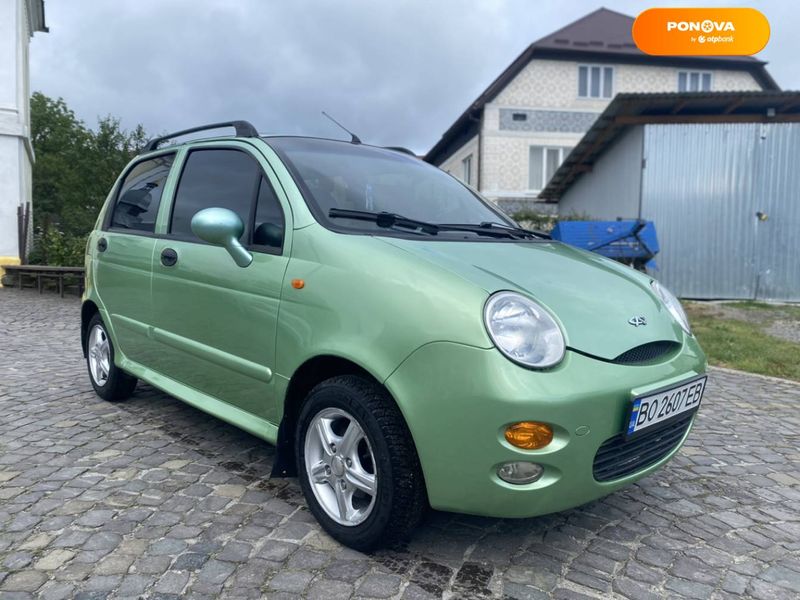 Chery QQ, 2008, Бензин, 1.08 л., 41 тыс. км, Хетчбек, Зеленый, Бережани Cars-Pr-67718 фото