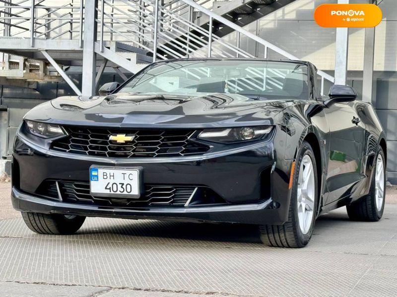 Chevrolet Camaro, 2019, Бензин, 3.6 л., 85 тыс. км, Кабриолет, Чорный, Одесса 45152 фото