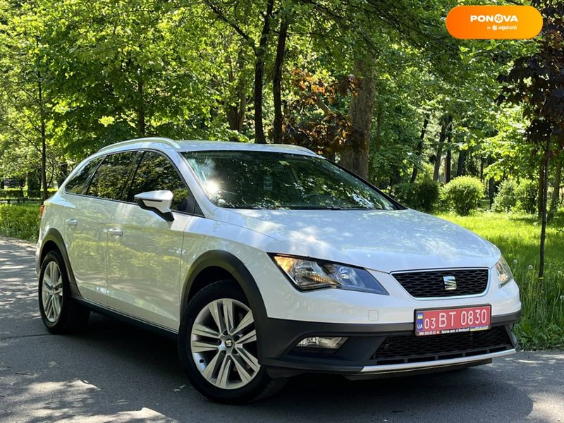 SEAT Leon, 2015, Дизель, 2 л., 215 тыс. км, Универсал, Белый, Киев Cars-Pr-60848 фото