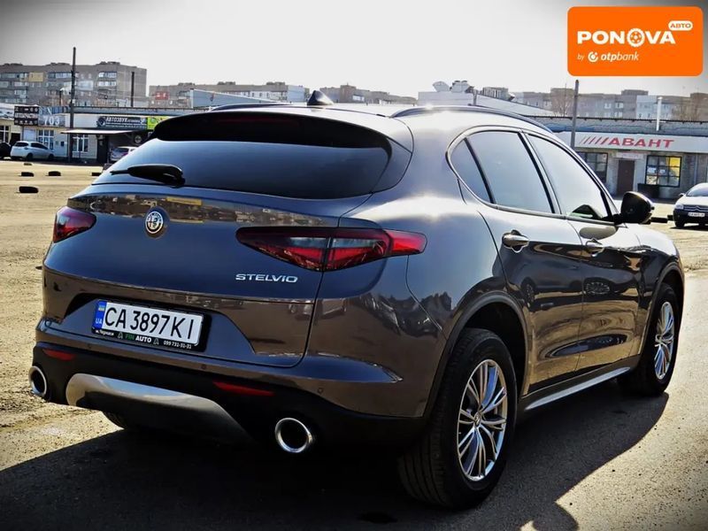 Alfa Romeo Stelvio, 2021 р., Бензин, 70 тис. км, Позашляховик / Кросовер, Сірий, Черкаси AT-10418387 фото