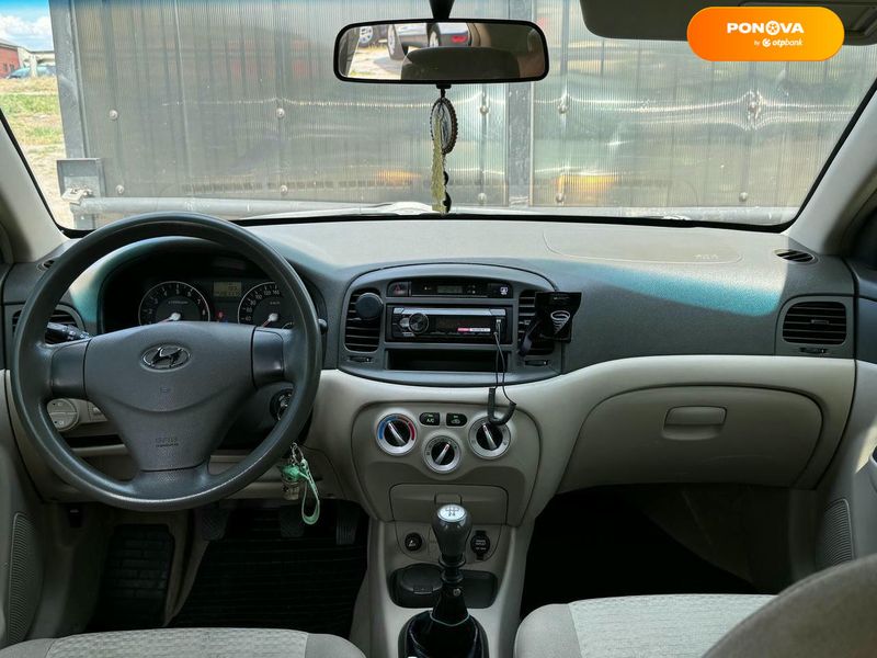 Hyundai Accent, 2006, Бензин, 1.4 л., 280 тис. км, Седан, Зелений, Київ 107016 фото