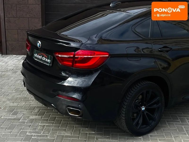 BMW X6, 2018 р., Бензин, 128 тис. км, Позашляховик / Кросовер, Чорний, Миколаїв AT-10411142 фото