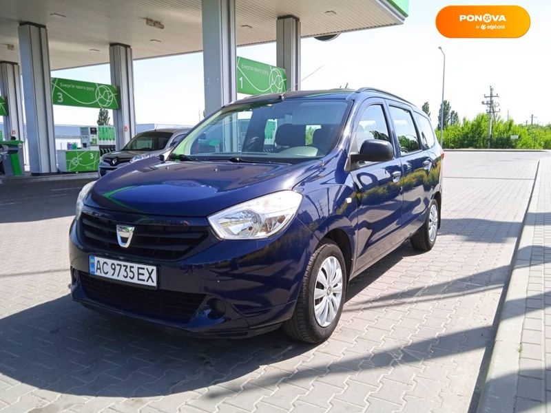 Dacia Lodgy, 2013, Бензин, 1.6 л., 117 тис. км, Мінівен, Синій, Луцьк Cars-Pr-68014 фото