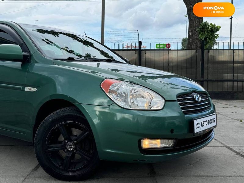 Hyundai Accent, 2006, Бензин, 1.4 л., 280 тис. км, Седан, Зелений, Київ 107016 фото