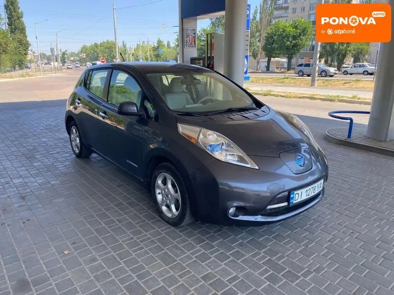 Nissan Leaf, 2013 р., Електро, 131 тис. км, Хетчбек, Сірий, Миколаїв AT-10403539 фото