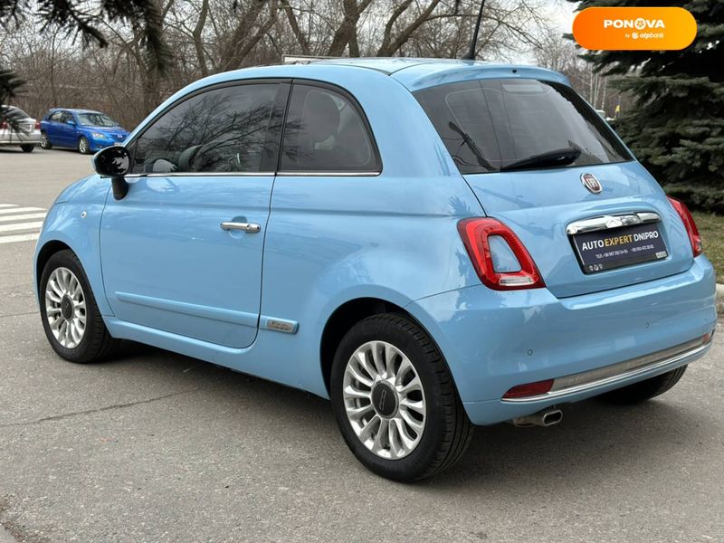 Fiat 500, 2017, Бензин, 1.2 л., 7 тис. км, Хетчбек, Синій, Дніпро (Дніпропетровськ) 22079 фото