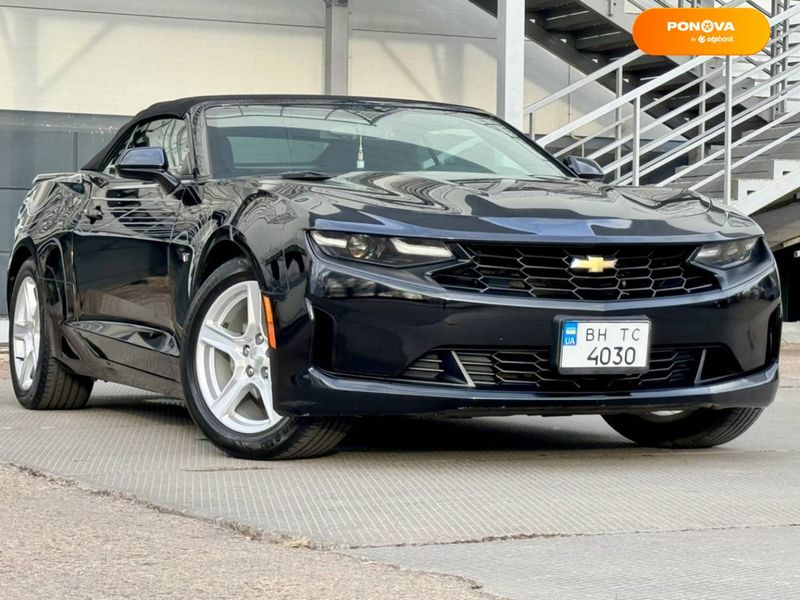 Chevrolet Camaro, 2019, Бензин, 3.6 л., 85 тыс. км, Кабриолет, Чорный, Одесса 45152 фото