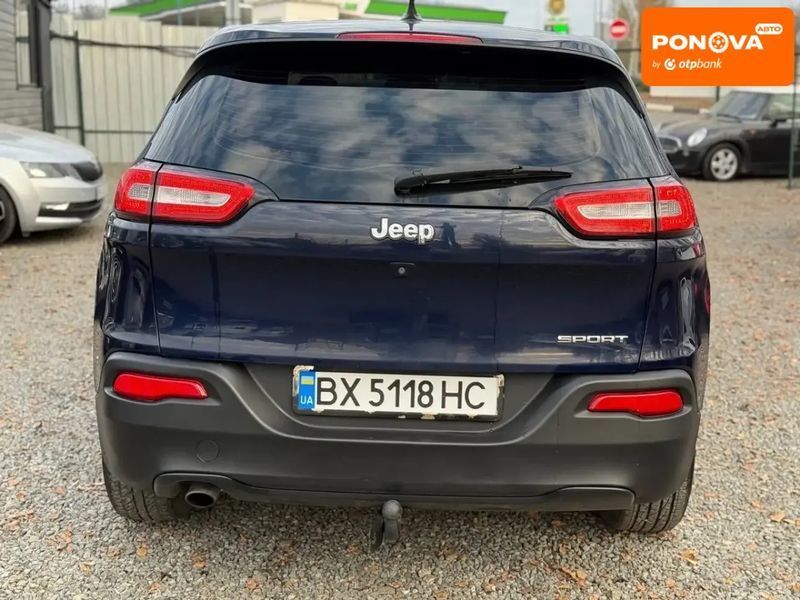 Jeep Cherokee, 2014 р., Бензин, 135 тис. км, Позашляховик / Кросовер, Синій, Хмельницький AT-10410773 фото