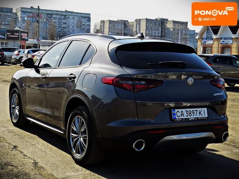 Alfa Romeo Stelvio, 2021 р., Бензин, 70 тис. км, Позашляховик / Кросовер, Сірий, Черкаси AT-10418387 фото