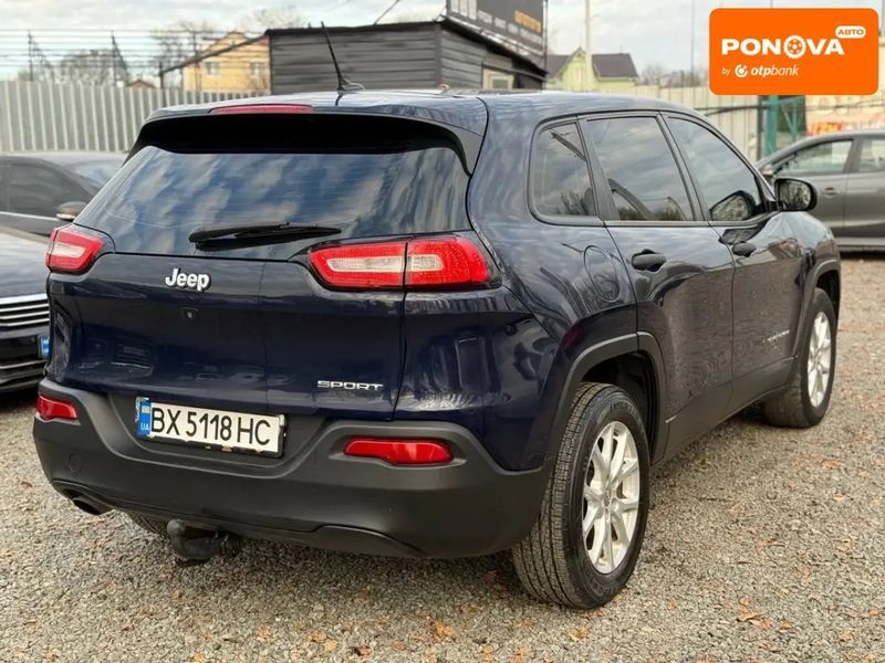 Jeep Cherokee, 2014 р., Бензин, 135 тис. км, Позашляховик / Кросовер, Синій, Хмельницький AT-10410773 фото