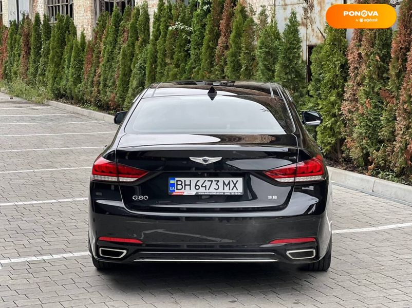 Genesis G80, 2017, Бензин, 3.8 л., 63 тис. км, Седан, Чорний, Львів 44220 фото