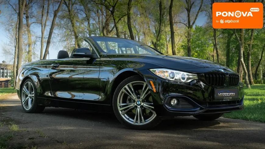 BMW 4 Series, 2016 г., Бензин, 67 тыс. км, Кабриолет, Чорный, Днепр (Днепропетровск) AT-10416107 фото
