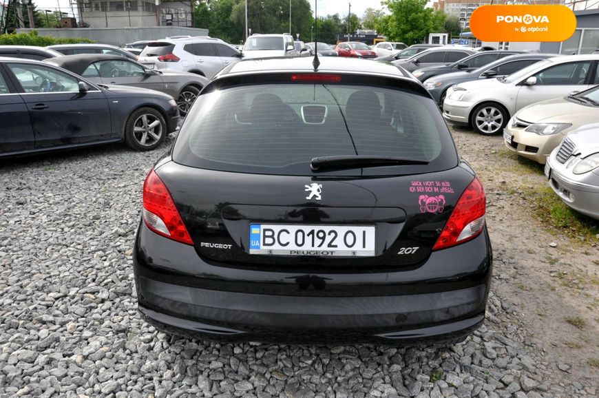 Peugeot 207, 2010, Бензин, 1.36 л., 98 тис. км, Хетчбек, Чорний, Львів 46233 фото