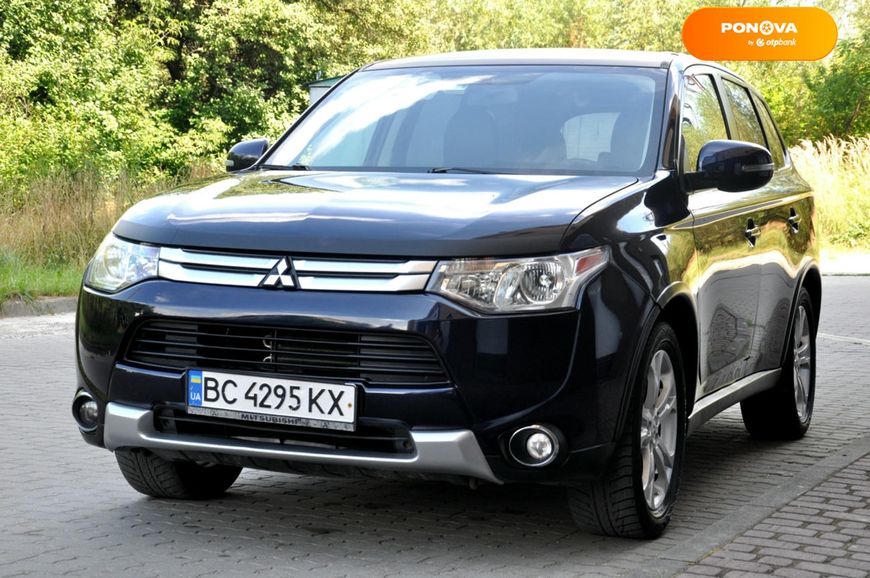 Mitsubishi Outlander, 2014, Газ пропан-бутан / Бензин, 2.36 л., 200 тыс. км, Внедорожник / Кроссовер, Синий, Львов 110747 фото